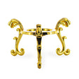 Large Gold Tone Metal Egg Stand Holder Display in Gold color