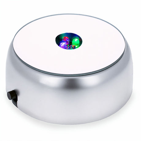Battery Operated Round Egg Sphere Stand Holder Display Colorful LED in  color Round