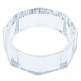 Clear Plastic Egg Stand Holder Display 1.35 Inches Wide in Clear color