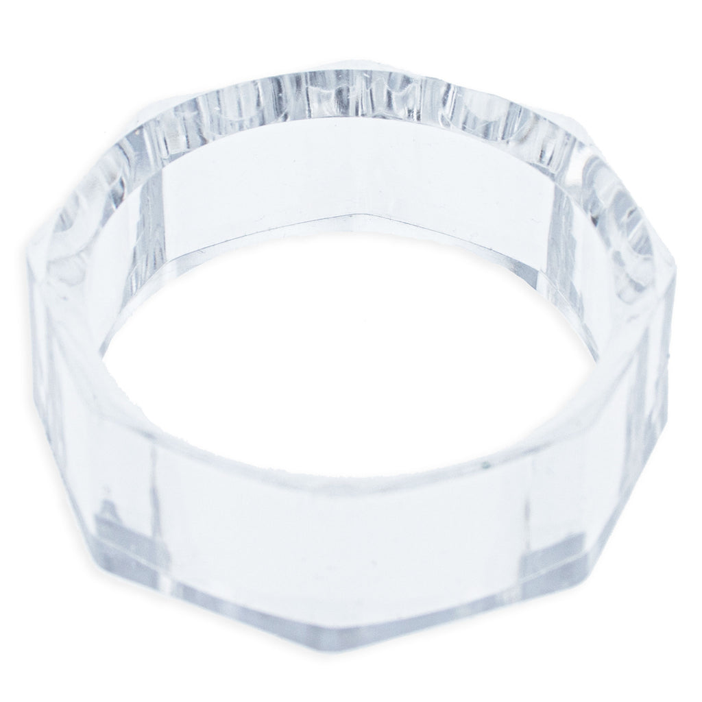 Clear Plastic Large Egg Stand Holder Display 1.87 Inches Wide in Clear color