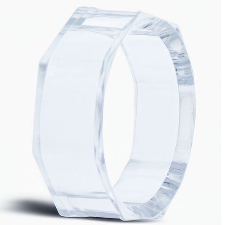 Clear Plastic Egg Stand Holder Display 1.35 Inches Wide , dimensions in inches: 1.35 x  x