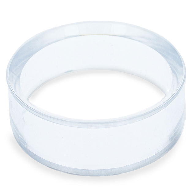 Large Clear Round Plastic Egg Sphere Stand Holder Display 1.75 Inches Diameter in Clear color