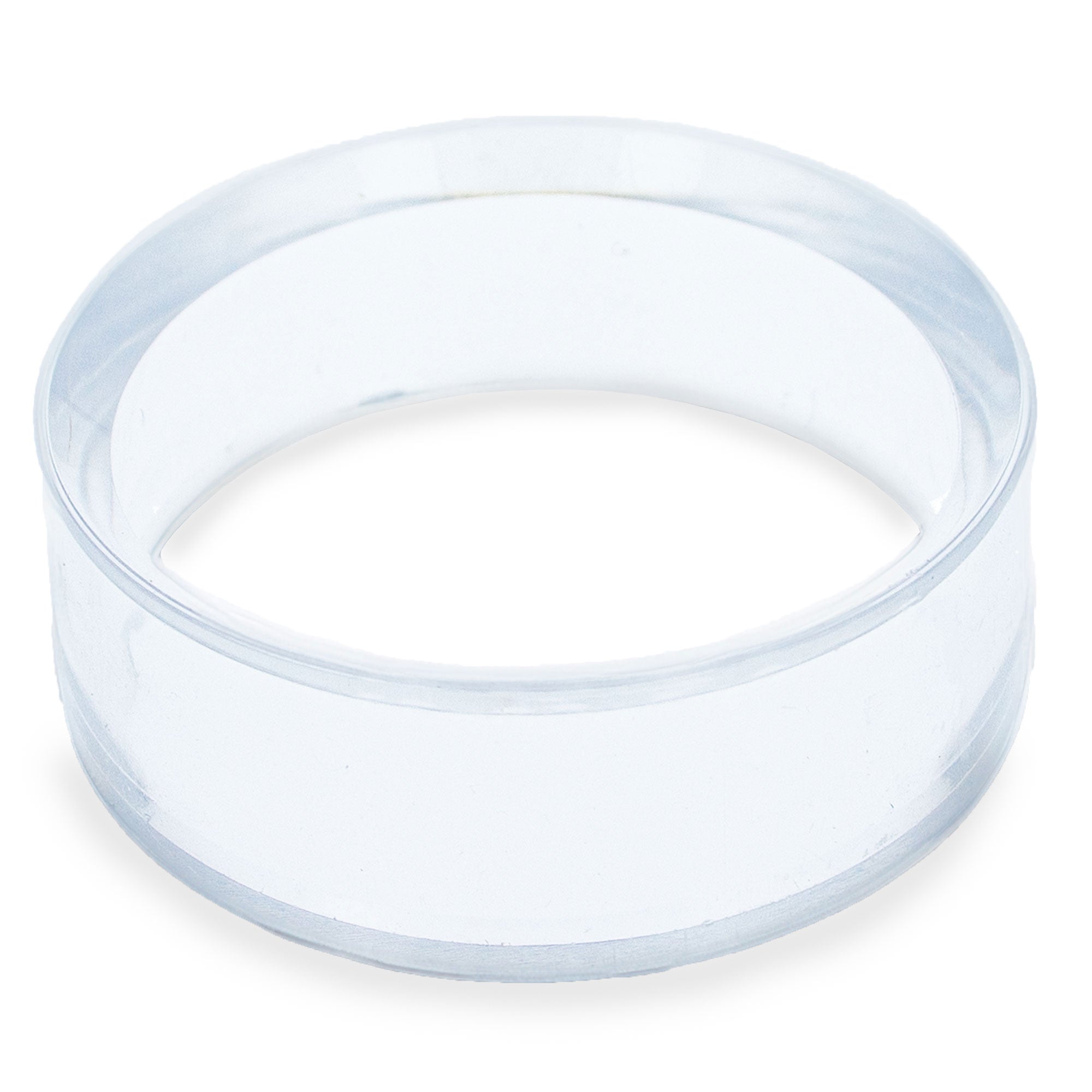 Small Clear Round Plastic Egg Sphere Stand Holder Display 0.65 Inches Diameter in Clear color