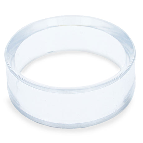 Small Clear Round Plastic Egg Sphere Stand Holder Display 0.65 Inches Diameter in Clear color