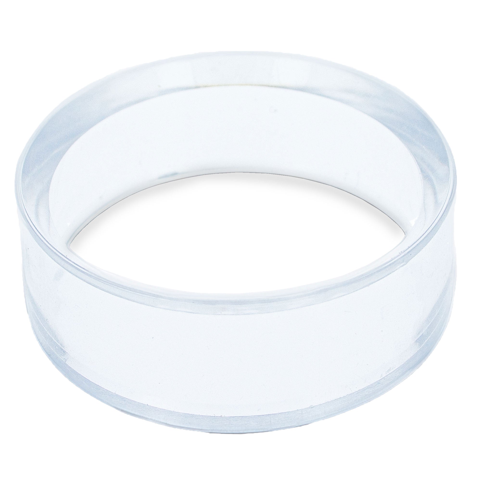Medium Clear Round Plastic Egg Sphere Stand Holder Display 1.24 Inches Diameter in Clear color