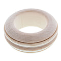 Carved Wooden Egg Stand Holder Display in Beige color