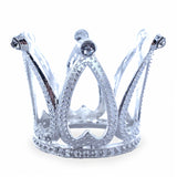 Silver Crown Shaped Egg Stand Holder Display in  color