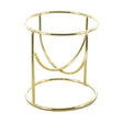 Gold Arches Metal Egg Sphere Crystals Stand Holder Display in Gold color