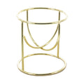 Gold Arches Metal Egg Sphere Crystals Stand Holder Display in Gold color