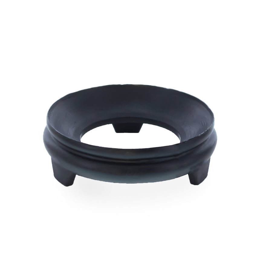 Classic Black Round Goose Egg Stand Holder Display in  color