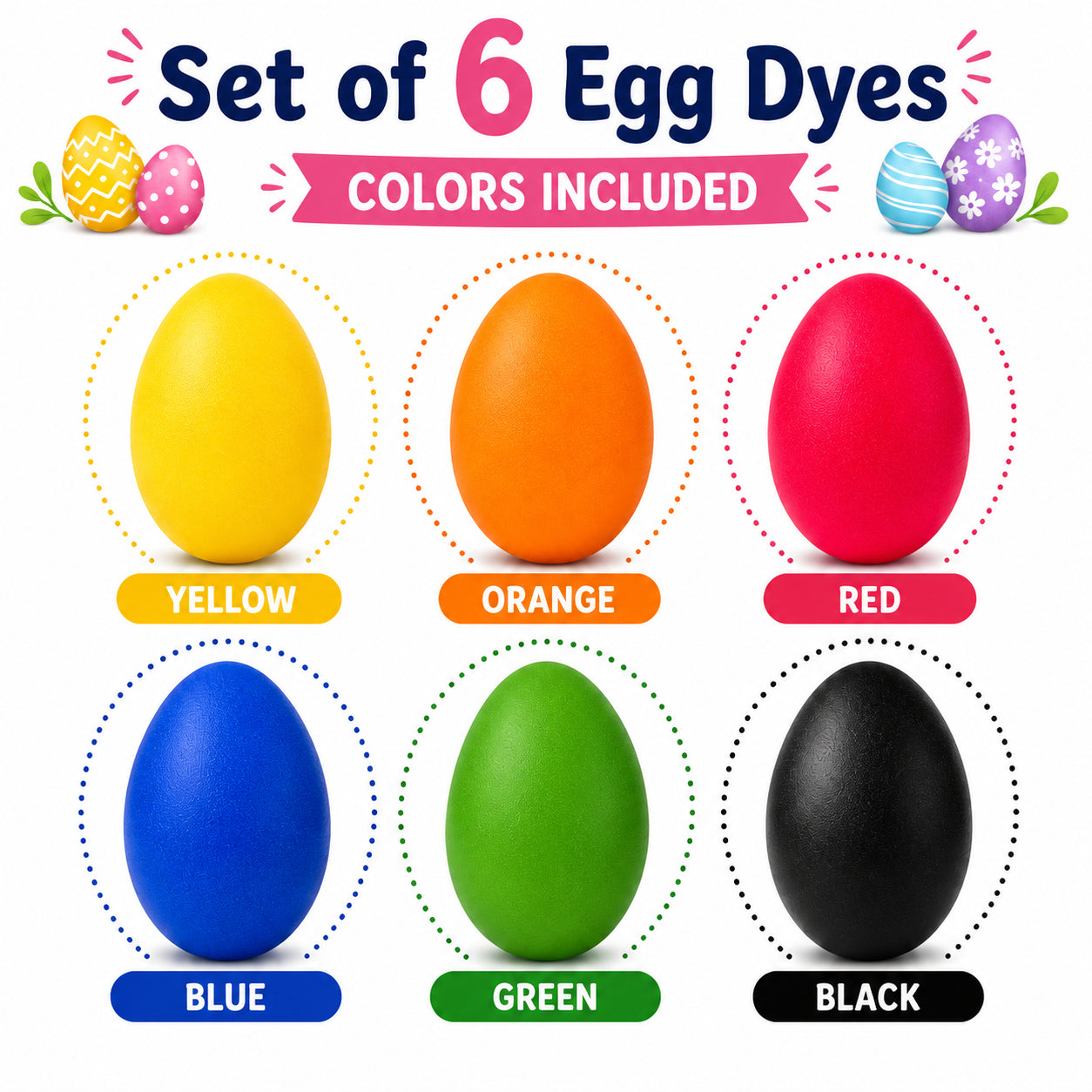 Buy Egg Decorating Dyes Traditional Powdered Dyes Sets by BestPysanky Online Gift Ship