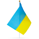 Ukraine Flag Banner Handheld Ukrainian Flag in Multi color, Rectangular shape