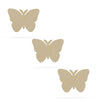 3 Butterflies Unfinished Wooden Shapes Craft Cutouts DIY Unpainted 3D Plaques 4 Inches by BestPysanky