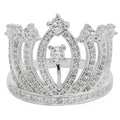 Queen's Crown Sterling Silver Women's Ring (Size 7) in Silver color