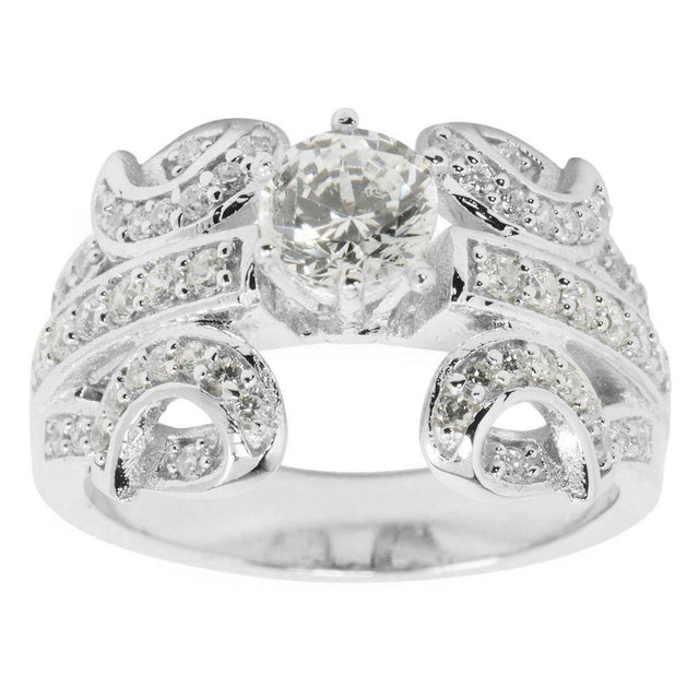Wings Sterling Silver Women's Ring (Size 6) in Silver color