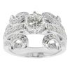Wings Sterling Silver Women's Ring (Size 6) in Silver color,  shape
