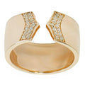Arrows 14 Karat Gold Plated Sterling Silver Women's Ring (Size 7) in Gold color
