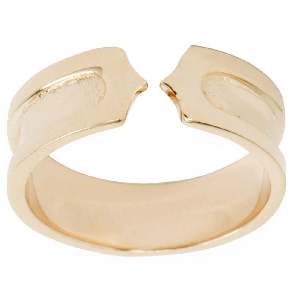 14 Karat Gold Plated Band Sterling Silver Men's Ring (Size 9) in Gold color