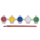 5 Acrylic Paints with Paintbrush 3ml in  color
