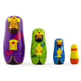 Set of 4 Unfinished Wooden Nesting Dolls Craft 4 Inches