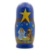 BestPysanky online gift shop sells religious nativity Christian stackable matryoshka stacking toy babushka Russian authentic for kids little Christmas nested matreshka wood hand painted collectible figurine figure statuette