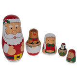 Shop Santa Claus, Mrs. Claus, Reindeer, Elf Wooden Nesting Dolls 6 Inches. Buy red color Wood Nesting Dolls Santa for Sale by Online Gift Shop BestPysanky