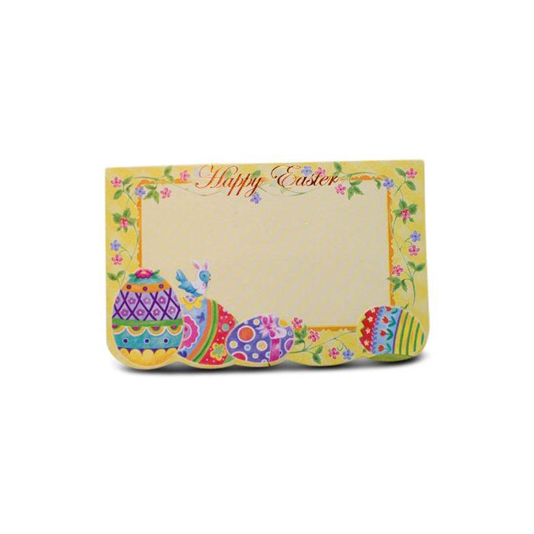 Happy Easter Enclosure Card in Yellow color, Rectangular shape