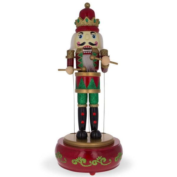 Animated Nutcracker with Moving Arms and Music Box 13 Inches by BestPysanky