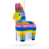 Festive Pinata Blown Glass Christmas Ornament in Multi color