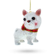 Glass Adorable Yorkshire Terrier - Blown Glass Christmas Ornament in Multi color