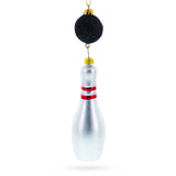 Glass Striking Bowling Ball Blown Glass Christmas Ornament in Multi color