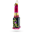 Red Lipstick Blown Glass Christmas Ornament in Multi color