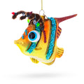 Coral Fish Glass Christmas Ornament in Orange color Figurine