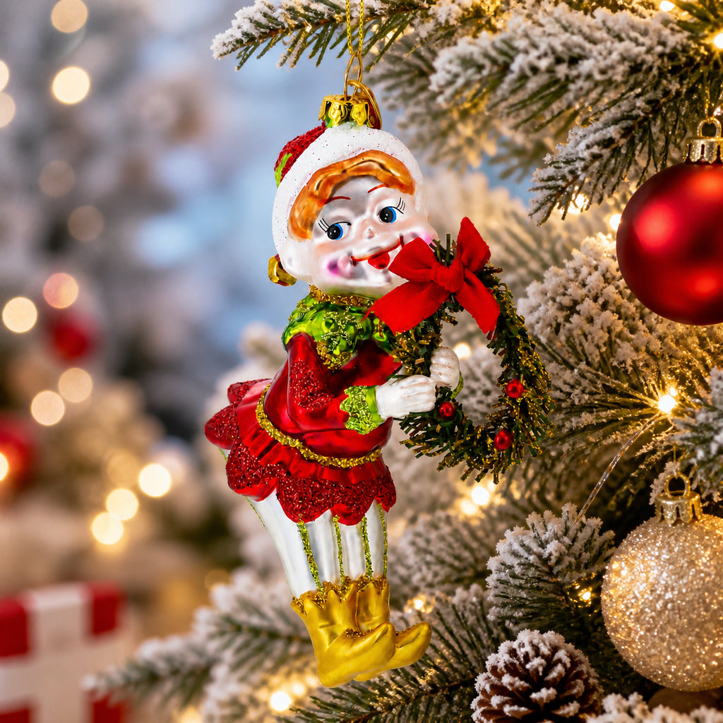 Buy Christmas Ornaments Santa Elves by BestPysanky Online Gift Ship