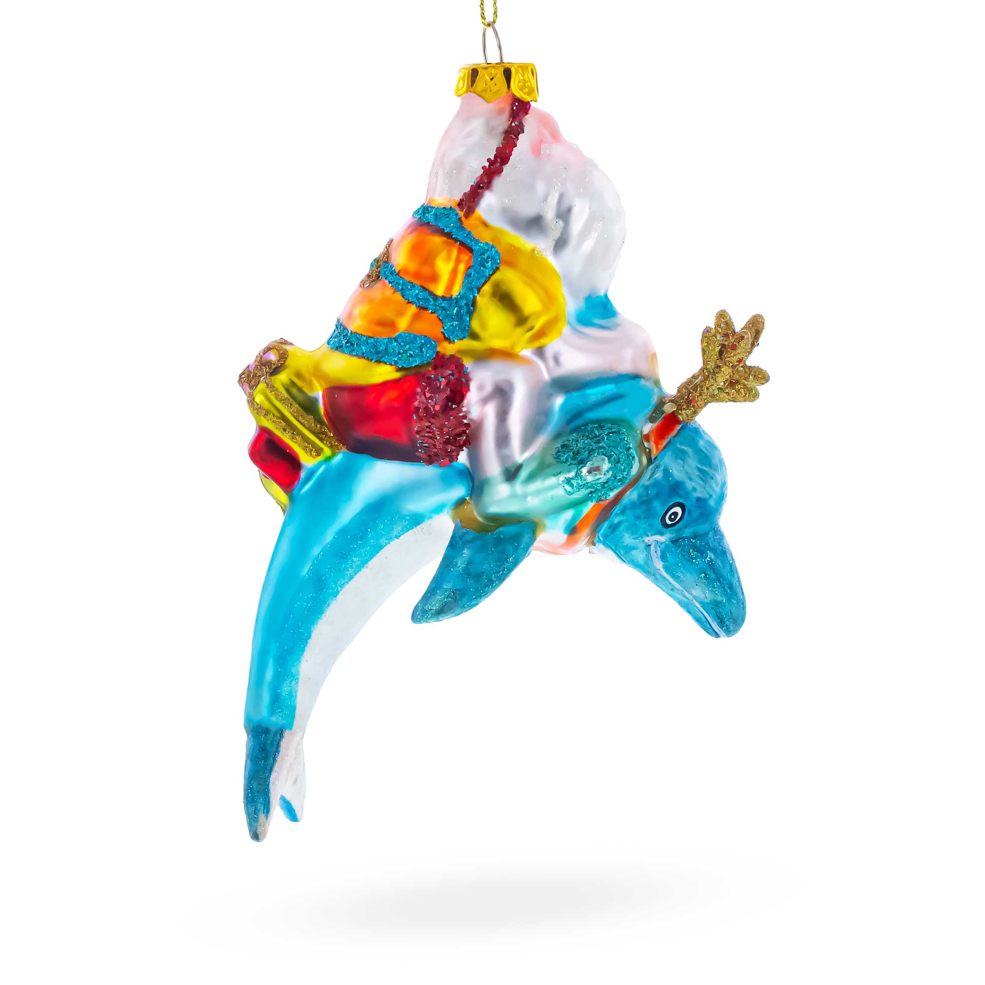 Buy Christmas Ornaments Santa Beach Vacations by BestPysanky Online Gift Ship