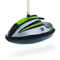 Personal Watercraft Jet Ski Glass Christmas Ornament in Black color Figurine