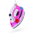 Pink Iron Glass Christmas Ornament in Pink color Figurine