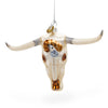 Rustic Cow Skull - Blown Glass Christmas Ornament by BestPysanky