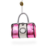 Glass Stylish Pink Handbag - Blown Glass Christmas Ornament in Pink color