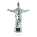 Christ the Redeemer, Rio De Janeiro, Brazil Glass Christmas Ornament in Silver color Figurine