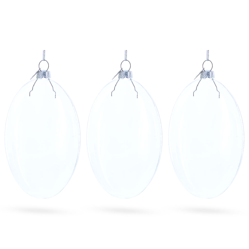 Buy Christmas Ornaments Clear Glass by BestPysanky Online Gift Ship