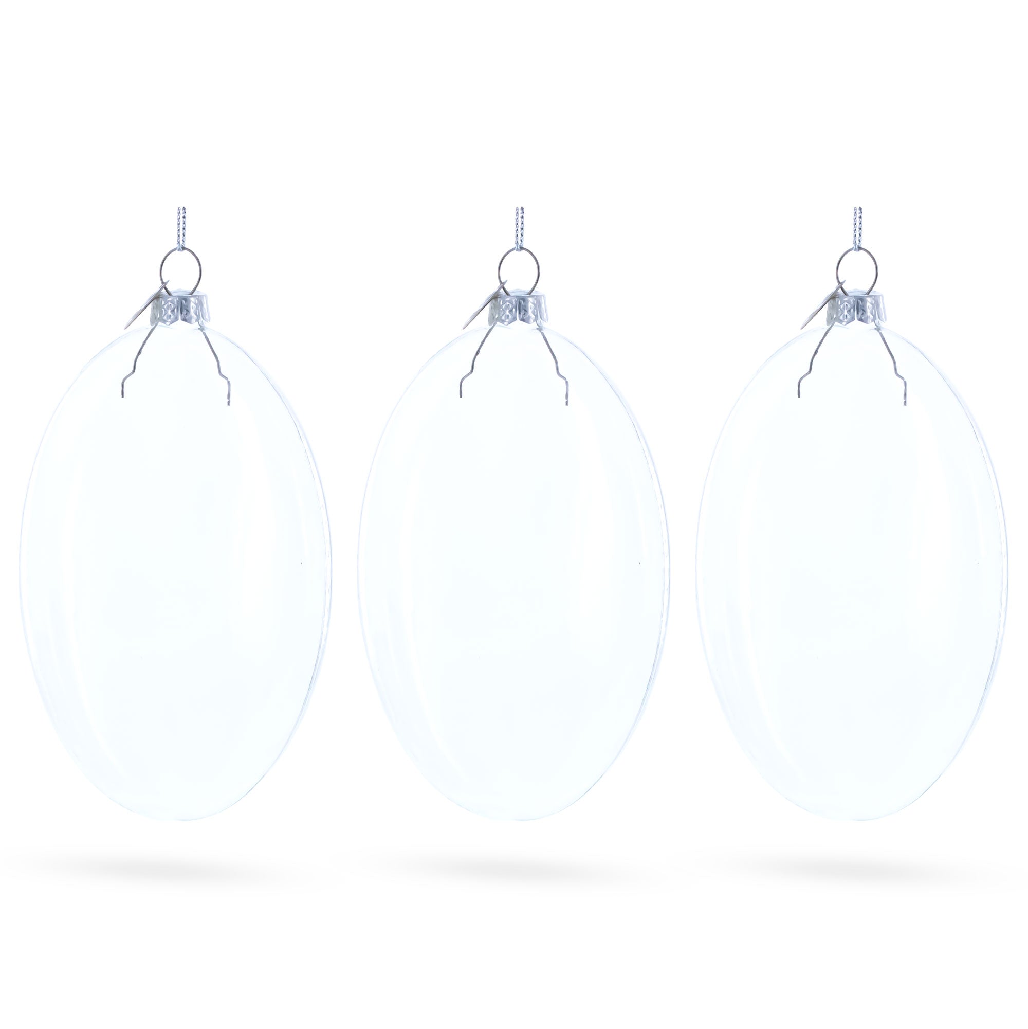 Buy Christmas Ornaments Clear Glass by BestPysanky Online Gift Ship