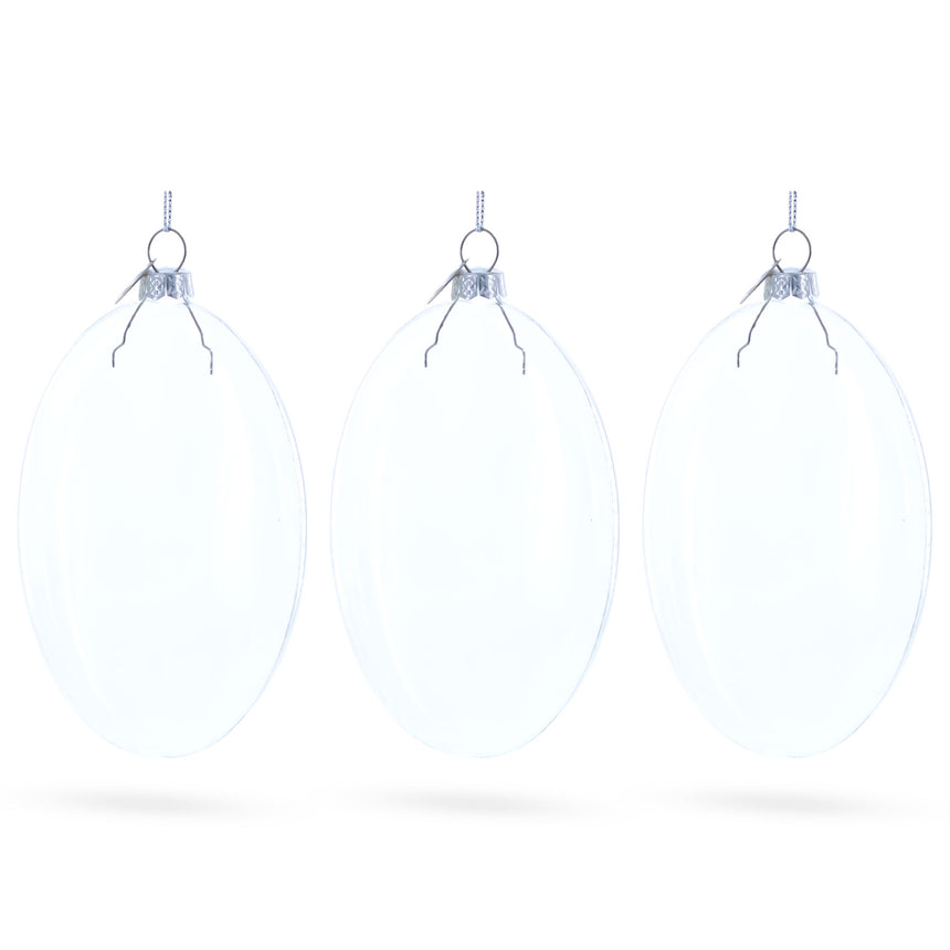 Buy Christmas Ornaments Clear Glass by BestPysanky Online Gift Ship