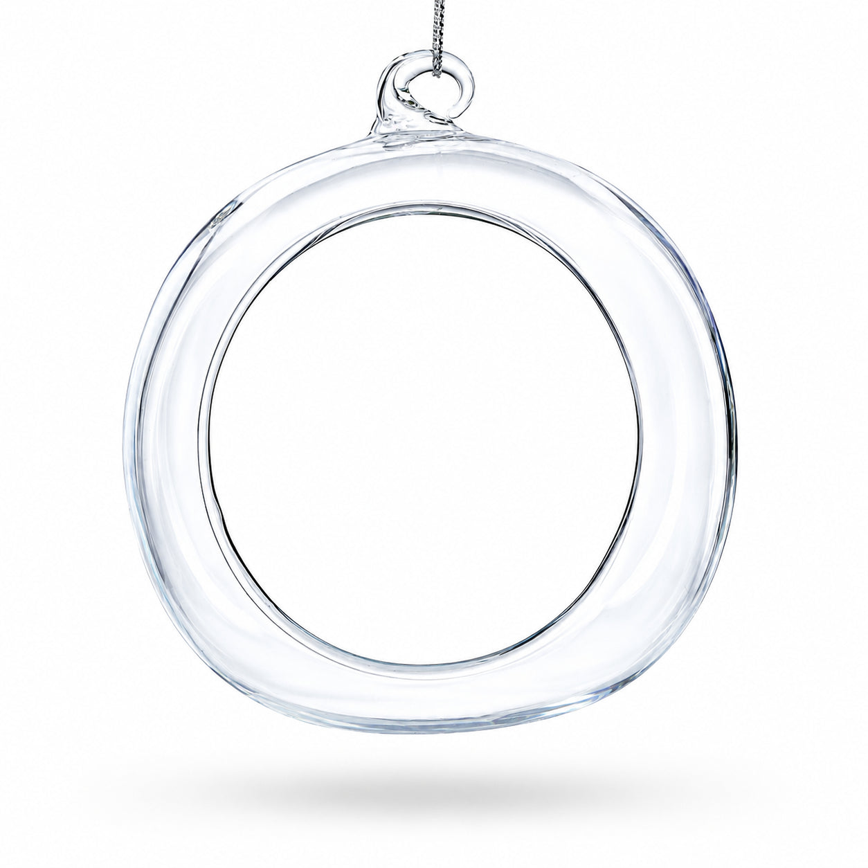 Shop Spherical Openwork Clear Glass Christmas Ornament 4.5 Inches. Buy Christmas Ornaments > Clear > Glass Clear Round