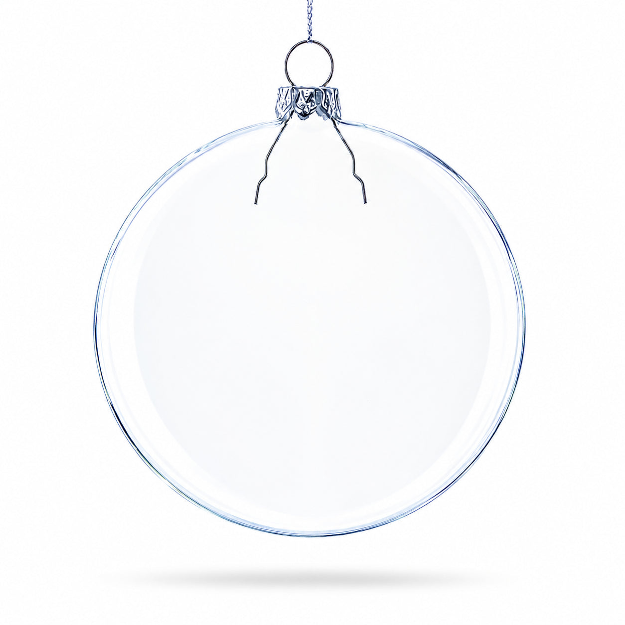 Shop Set of 3 Clear Glass Flat Disc Medallion Christmas Ornaments. Buy Christmas Ornaments > Clear > Glass Clear Disc
