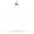 Large Clear Glass Ball Christmas Ornament 4.6 Inches in Clear color Round