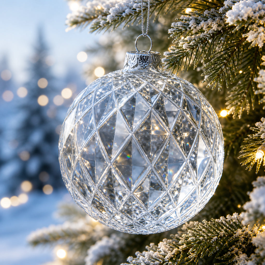 Buy Christmas Ornaments Clear Glass by BestPysanky Online Gift Ship