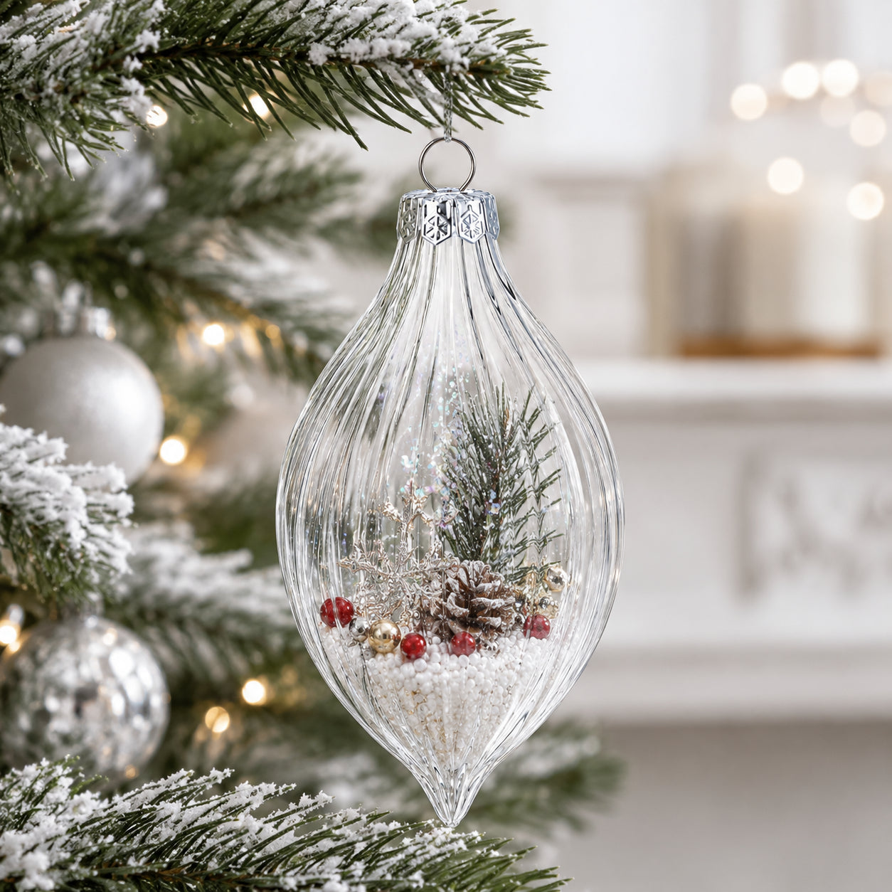 Buy Christmas Ornaments Clear Glass by BestPysanky Online Gift Ship