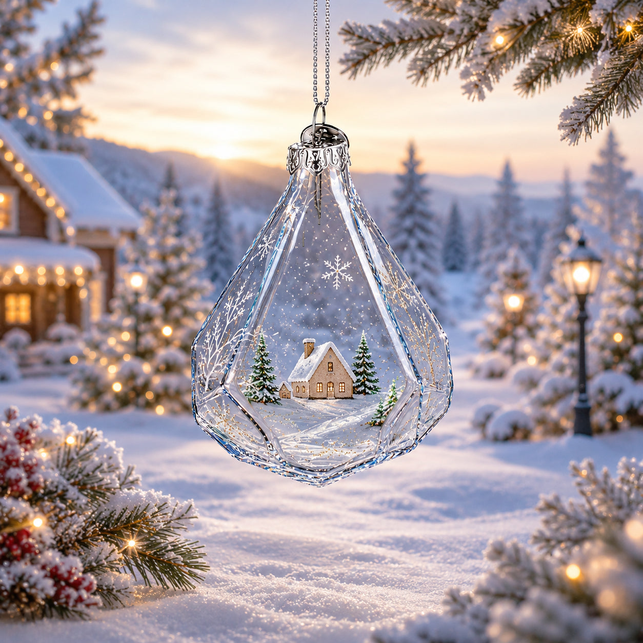 Buy Christmas Ornaments Clear Glass by BestPysanky Online Gift Ship