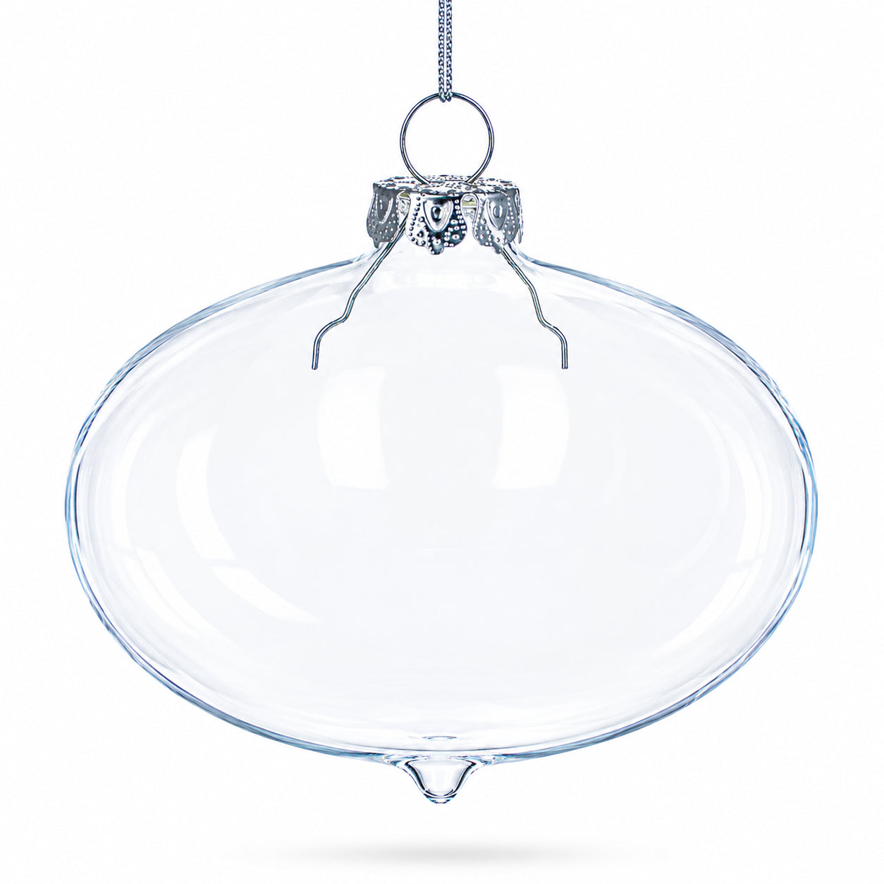 Shop Set of 3 Onion Shape Clear Glass Christmas Ornament 4.15 Inches. Buy Christmas Ornaments > Clear > Glass Clear Finial